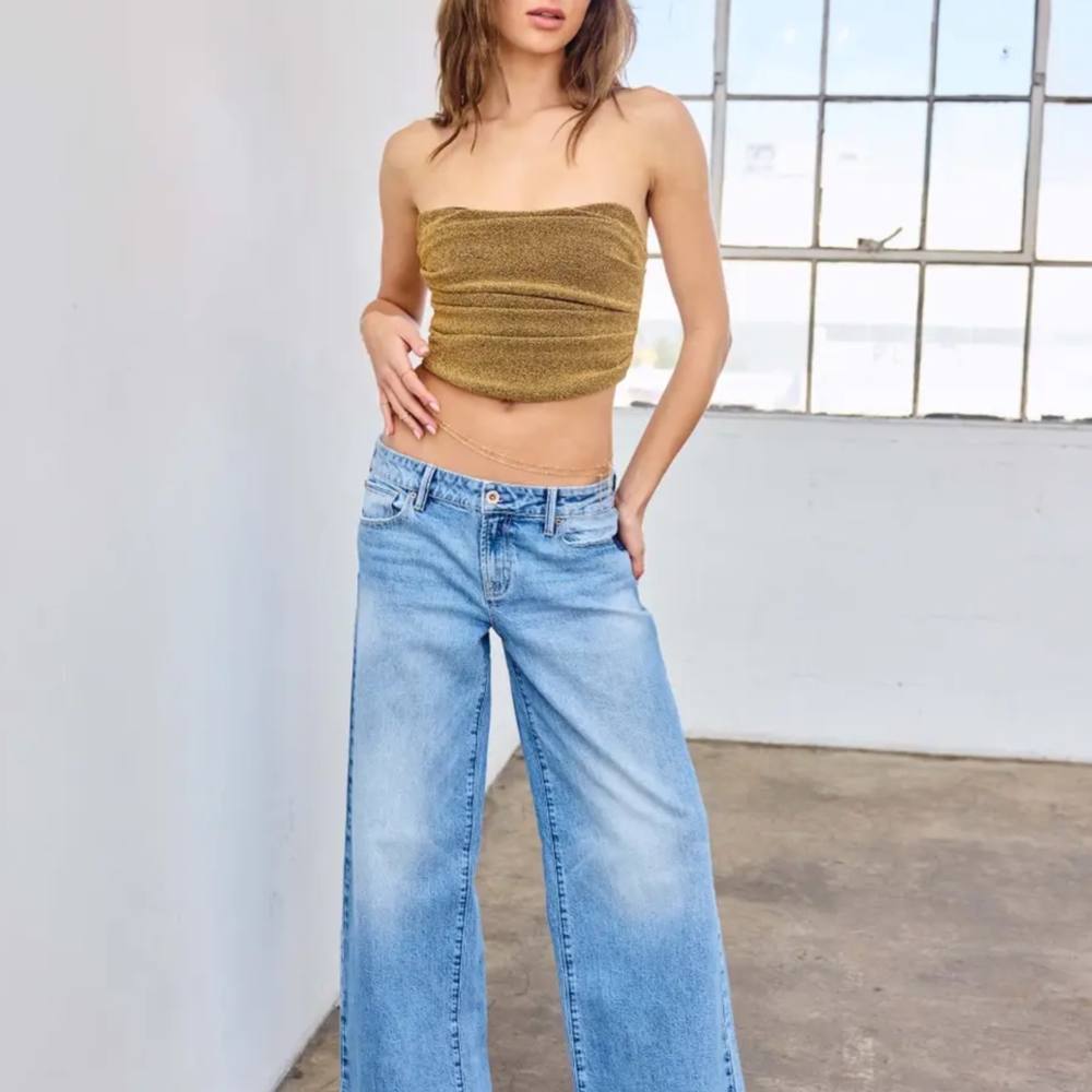 NWT ENJEAN Wide Leg Low Rise Jeans